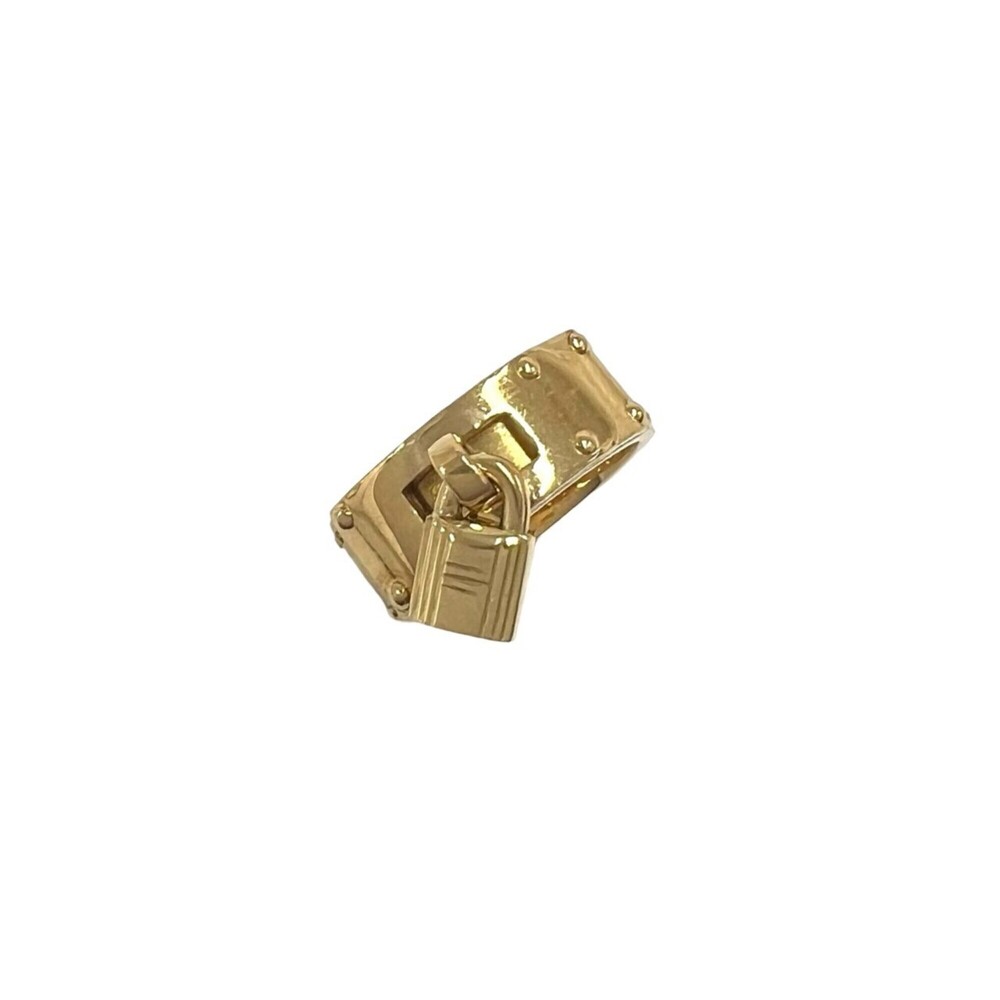 HERMES Vintage Kelly Ring, 18K Yellow Gold (750YG), Size #51, Gold, Item No. ...